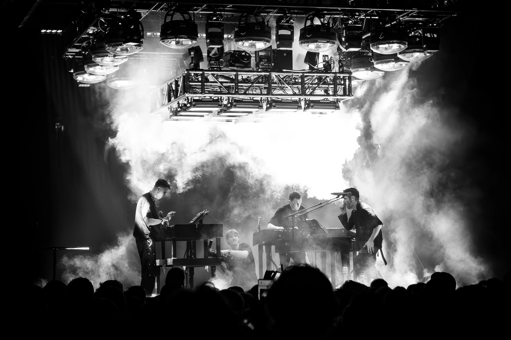 Nine Inch Nails performing live, photograph 1
